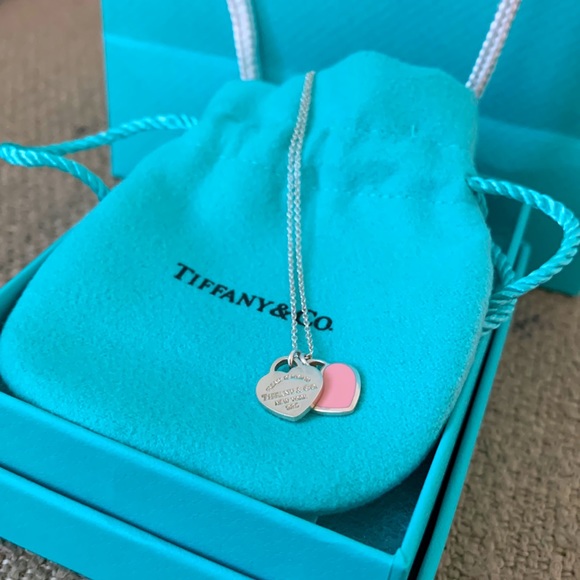 Tiffany & Co. Jewelry - Authentic Tiffany & CO. Return To Mini Double Heart Necklace.